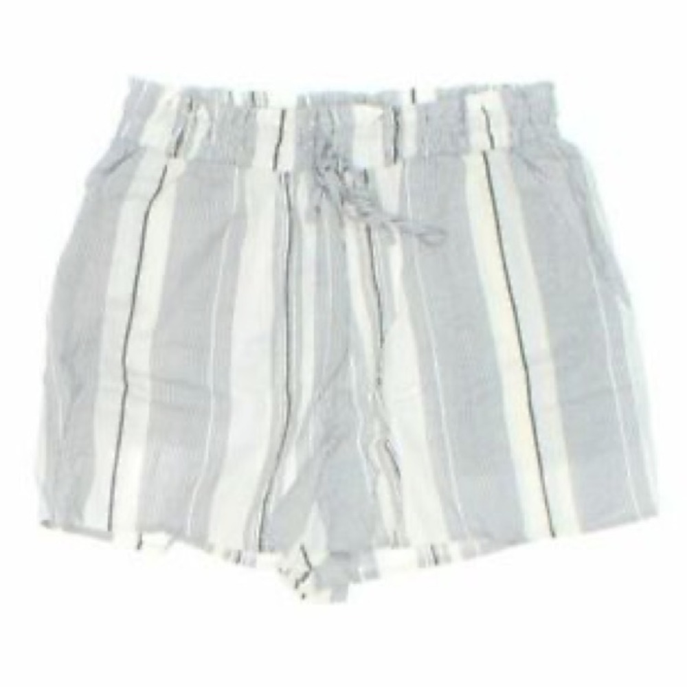 LA Hearts paper bag high waisted linen blend shorts
